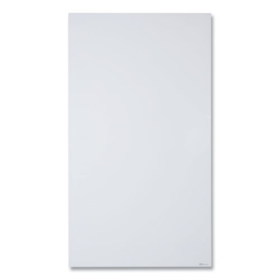 Picture of Invisamount Vertical Magnetic Glass Dry-Erase Boards, 42 X 74, White Surface