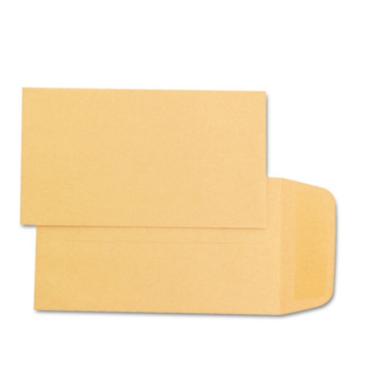 Picture of Kraft Coin and Small Parts Envelope, #1, Square Flap, Gummed Closure, 2.25 x 3.5, Light Brown Kraft, 500/Box