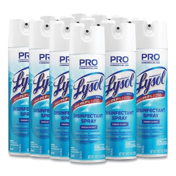 Picture of Disinfectant Spray, Fresh Scent, 19 Oz Aerosol Spray, 12/carton