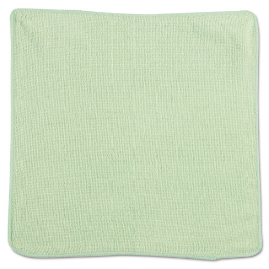 Picture of Microfiber Cleaning Cloths, 12 X 12, Green, 24/pack