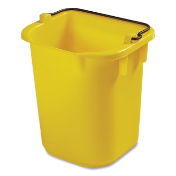 Picture of 5-Quart Disinfecting Utility Pail, Plastic, Yellow, 4/Carton