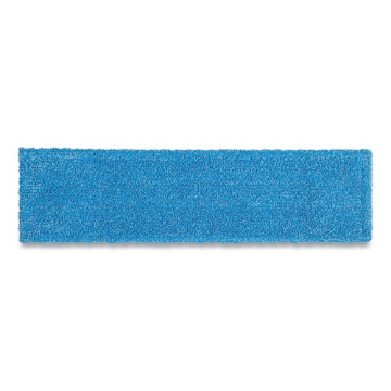 Picture of Adaptable Flat Mop Pads, Microfiber, 19.5 X 5.5, Blue