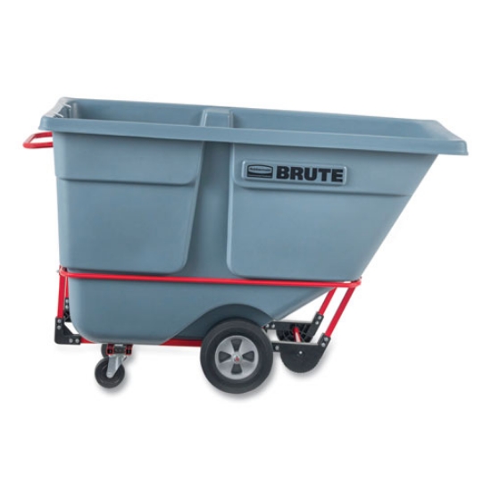 Picture of DURATILT Frame Tilt Truck, Standard Duty, 1 cu yd, 1,200 lb Capacity, Rotomolded Resin/Leakproof Polyethylene, Gray