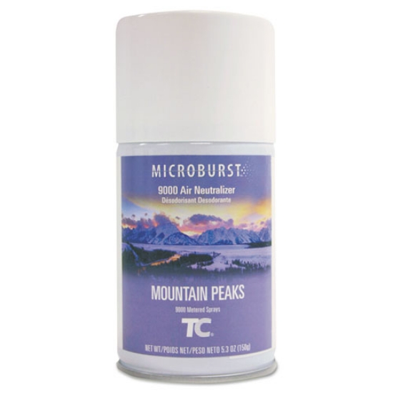 Picture of Tc Microburst 9000 Air Freshener Refill, Mountain Peaks, 5.3 Oz Aerosol Spray, 4/carton
