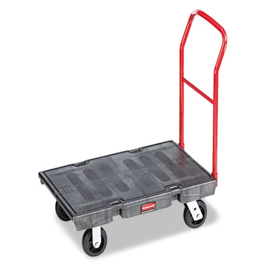 Picture of Heavy-Duty Platform Truck Cart, 2,000 Lb Capacity, 24 X 48 Platform, Black
