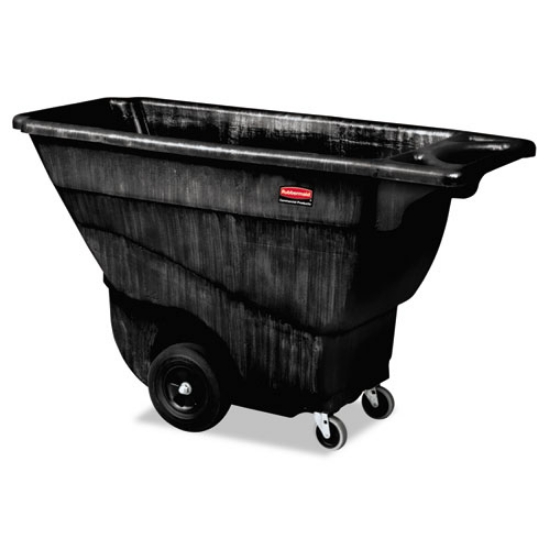 Picture of structural foam tilt truck, 101 gal, 850 lb capacity, plastic, black