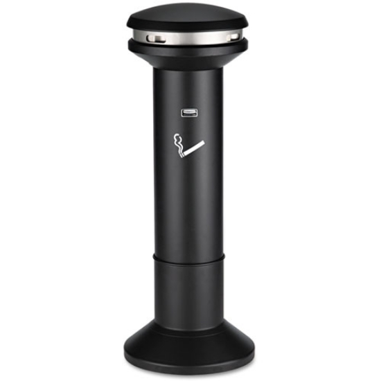 Picture of INFINITY ULTRA-HIGH CAPACITY SMOKING RECEPTACLE, 6.7 GAL, 15.5 DIA X 41.5H, BLACK
