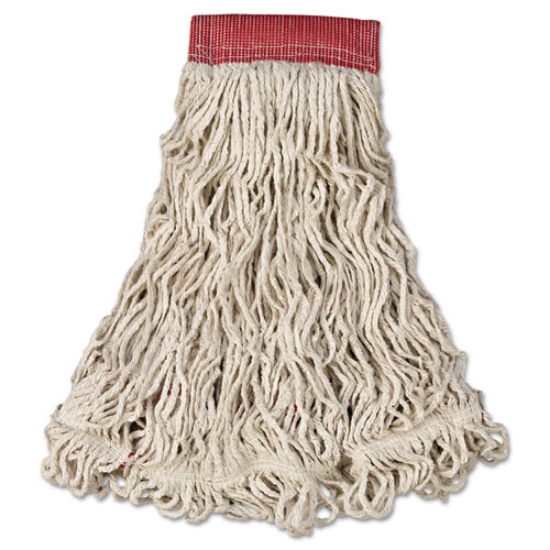 Picture of Swinger Loop Wet Mop Head, Large, Cotton/synthetic, White, 6/carton