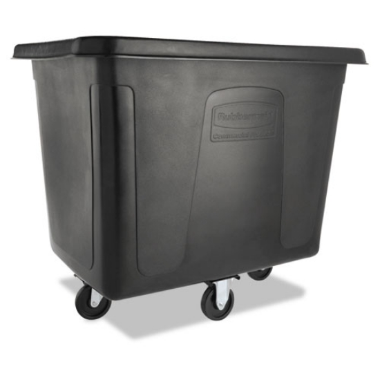 Picture of cube truck, 119.7 gal, 500 lb capacity, plastic/metal, black