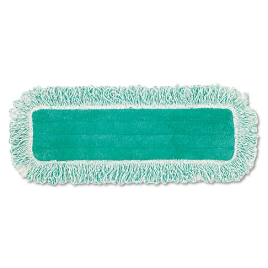 Picture of Dust Pad With Fringe, Microfiber, 18" Long, Green, 6/carton