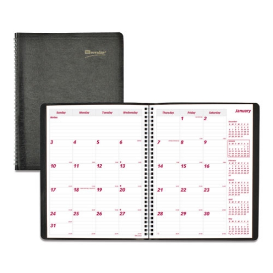 Picture of Essential Collection 14-Month Ruled Monthly Planner, 11 x 8.5, Black Cover, 14-Month (Dec to Jan): 2023 to 2025