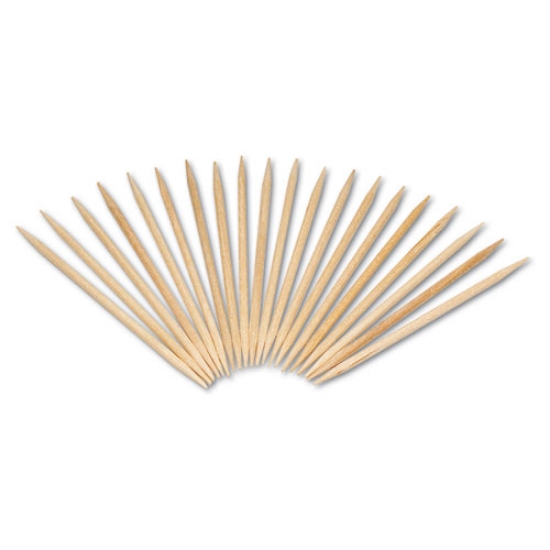 Picture of Round Wood Toothpicks, 2.5", Natural, 800/Box, 24 Boxes/Case, 5 Cases/Carton, 96,000 Toothpicks/Carton