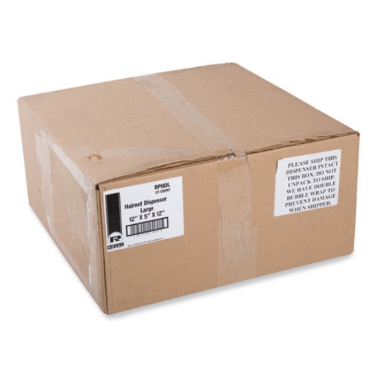 Picture of amercareroyal dispenser, hairnets/bouffant caps/beardcovers, 5 x 12 x 12, clear