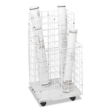 Picture of Wire Roll Files, 4 Compartments, 16.25w X 16.5d X 30.5h, White