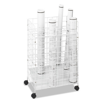 Picture of Wire Roll Files, 24 Compartments, 21w X 14.25d X 31.75h, White