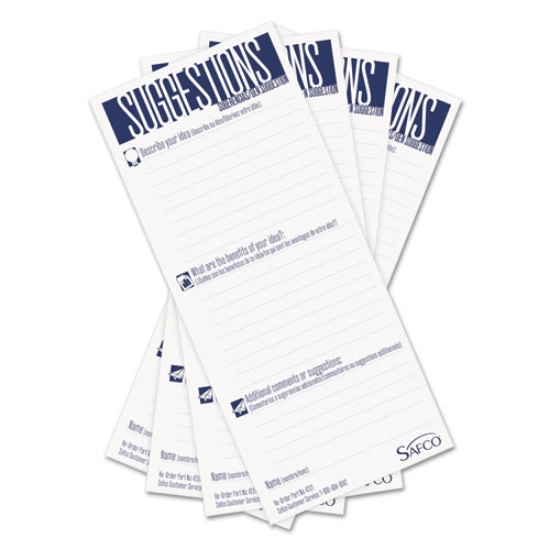 Picture of Suggestion Box Cards, 3.5 X 8, White, 25/pack