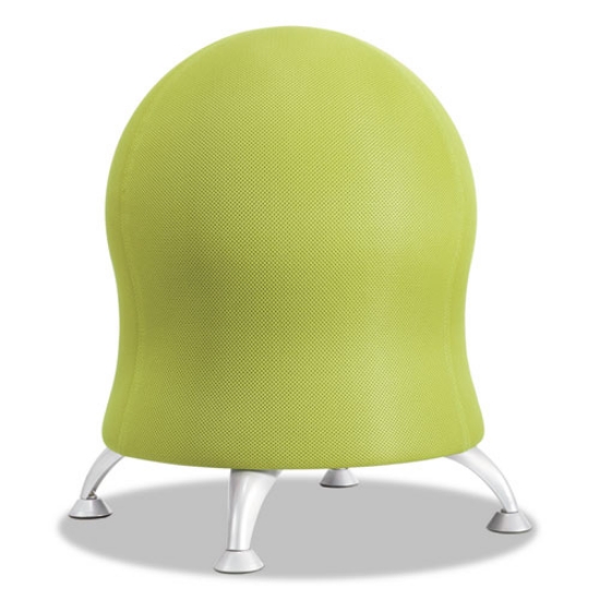 Picture of Zenergy Ball Chair, Backless, Supports Up To 250 Lb, Grass Fabric Seat, Silver Base