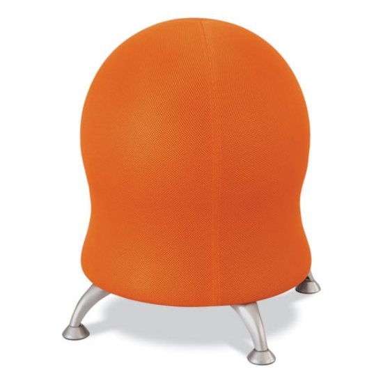 Picture of Zenergy Ball Chair, Backless, Supports Up to 250 lb, Orange Fabric, Ships in 1-3 Business Days