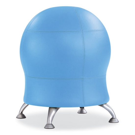 Picture of Zenergy Ball Chair, Backless, Supports Up to 250 lb, Baby Blue Vinyl, Ships in 1-3 Business Days