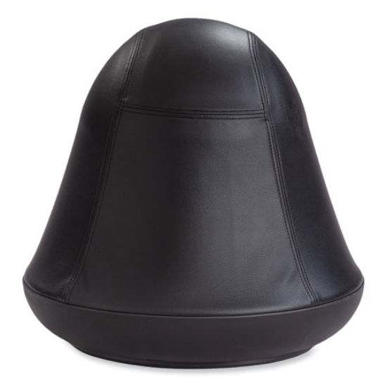 Picture of Runtz Swivel Ball Chair, Backless, Supports Up to 250 lb, Black Vinyl, Ships in 1-3 Business Days