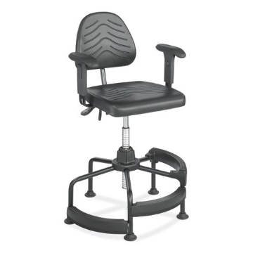 Picture of Adjustable T-Pad Armrest for Safco Task Master Series Chairs, 3 x 9.75 x 11.5, Black, 2/Set, Ships in 1-3 Business Days