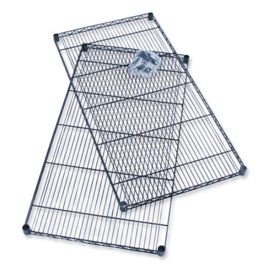 Picture of Industrial Extra Shelf Pack, 36w x 24d x 1.5h, Steel, Black, 2/Pack, Ships in 1-3 Business Days