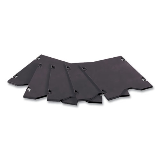 Picture of E-Z Sort Additional Mail Trays, 5 Shelves, 11 x 12.5 x 0.5, Black, Ships in 1-3 Business Days