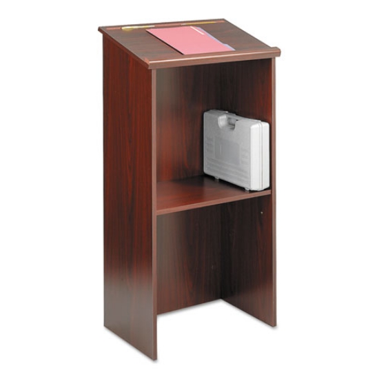 Picture of Stand-Up Lectern, 23 X 15.75 X 46, Mahogany