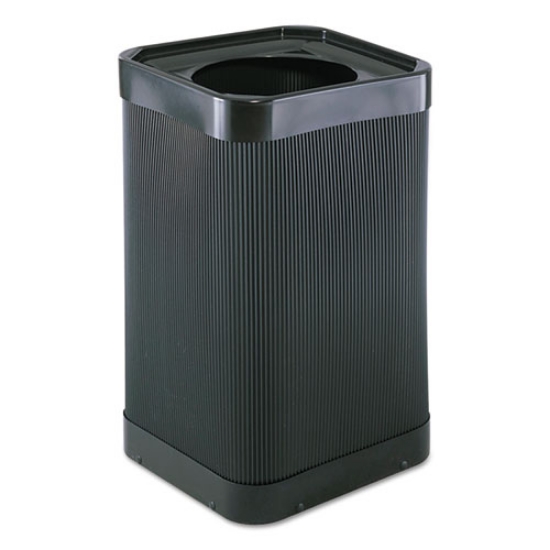 Picture of at-your-disposal top-open receptacle, 38 gal, polyethylene, black