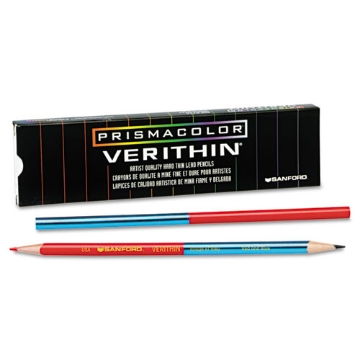 Picture of Verithin Dual-Ended Two-Color Pencils, 2 Mm, Blue/red Lead, Blue/red Barrel, Dozen