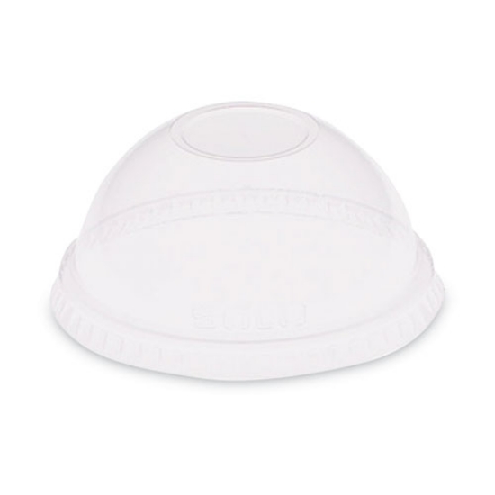 Picture of Dome-Top Cold Cup Lids, Fits 2.5 oz to 9 oz Containers, Clear, Plastic, 2,500/Carton