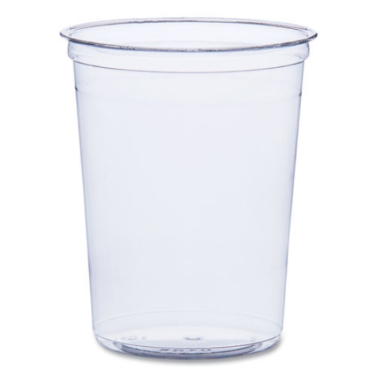 Picture of Bare Eco-Forward RPET Deli Containers, ProPlanet Seal, 32 oz, Clear, Plastic, 50/Pack, 10/Carton