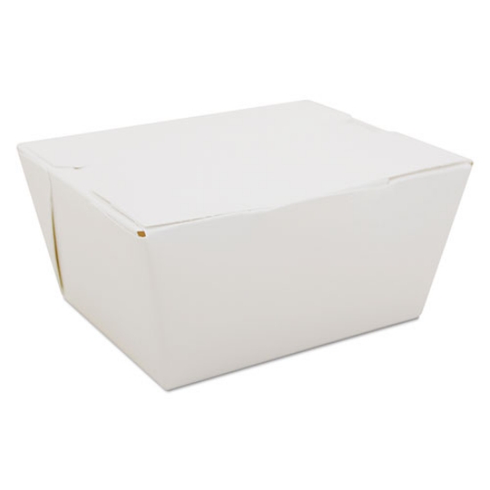 Picture of ChampPak Carryout Boxes, #1, 4.38 x 3.5 x 2.5, White, Paper, 450/Carton