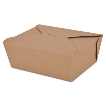 Picture of ChampPak Retro Carryout Boxes, #8, 6 x 4.75 x 2 5, Kraft, Paper, 300/Carton