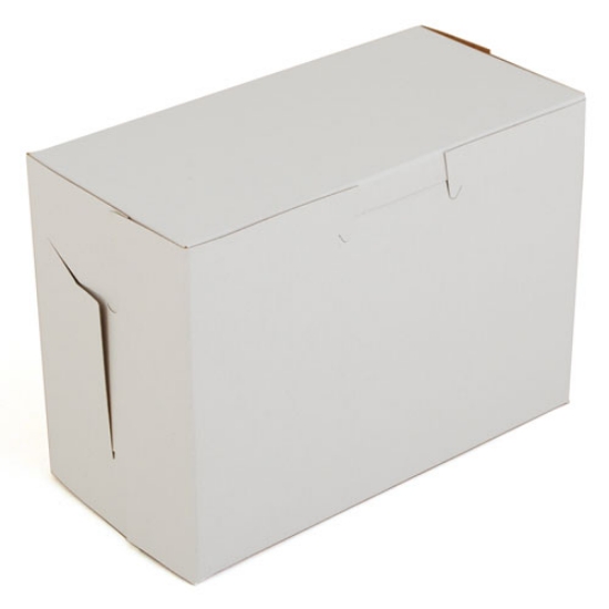 Picture of White One-Piece Non-Window Bakery Boxes, 5.5 x 2.75 x 4, White, Paper, 250/Carton