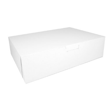 Picture of White One-Piece Non-Window Bakery Boxes, 19 x 14 x 5, White, Paper, 50/Carton