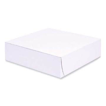 Picture of Bakery Boxes, Standard, 9 X 9 X 2.5, White, Paper, 250/carton