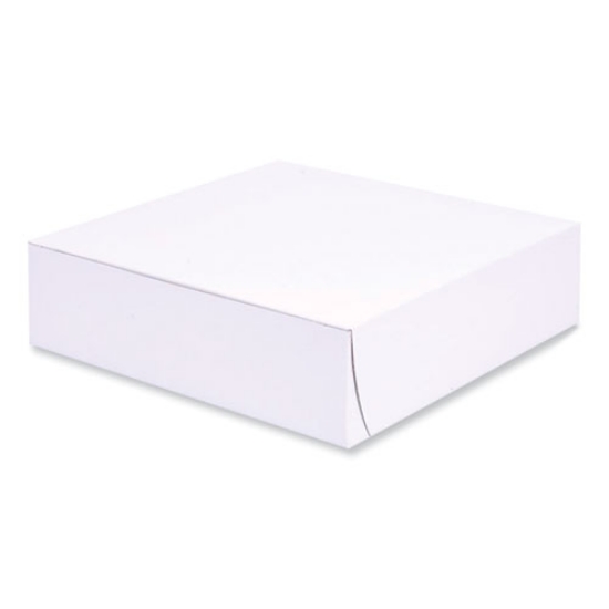 Picture of Bakery Boxes, Standard, 9 X 9 X 2.5, White, Paper, 250/carton