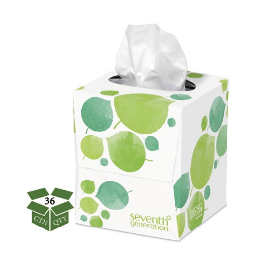 Picture of 100% Recycled Facial Tissue, 2-Ply, 85 Sheets/box, 36 Boxes/carton