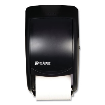 Picture of Duett Standard Bath Tissue Dispenser, 2 Roll, 7.5 x 7 x 12.75, Black Pearl