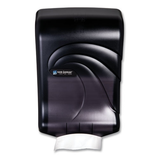 Picture of Ultrafold Multifold/c-Fold Towel Dispenser, Oceans, 11.75 X 6.25 X 18, Transparent Black Pearl