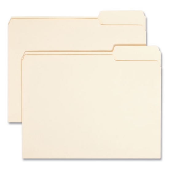 Picture of Manila File Folders, 1/3-Cut Tabs: Right Position, Letter Size, 0.75" Expansion, Manila, 100/Box