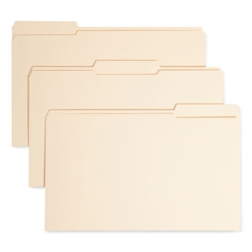 Picture of Top Tab Manila Expansion Fastener Folders, 1.5" Expansion, 2 Fasteners, Legal Size, Manila Exterior, 50/Box