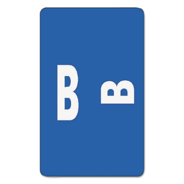 Picture of Alphaz Color-Coded Second Letter Alphabetical Labels, B, 1 X 1.63, Dark Blue, 10/sheet, 10 Sheets/pack