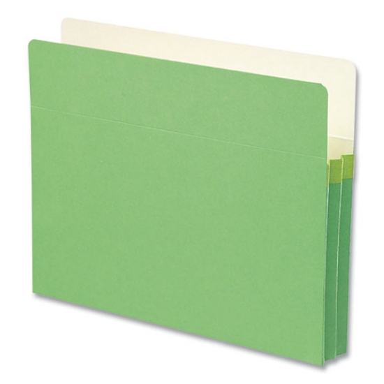 Picture of Colored File Pockets, 1.75" Expansion, Letter Size, Green