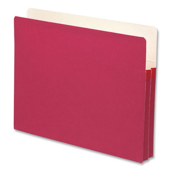 Picture of Colored File Pockets, 1.75" Expansion, Letter Size, Red