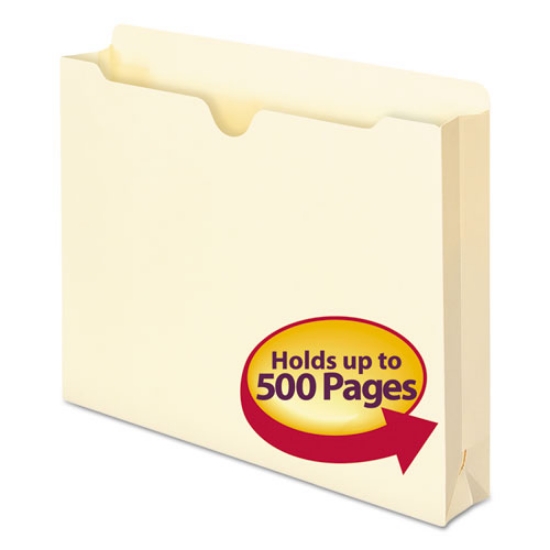 Picture of Manila File Jackets, 1-Ply Straight Tab, Letter Size, Manila, 50/box