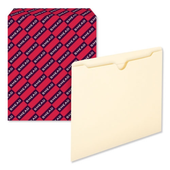 Picture of Manila File Jackets, 2-Ply Straight Tab, Letter Size, Manila, 100/box