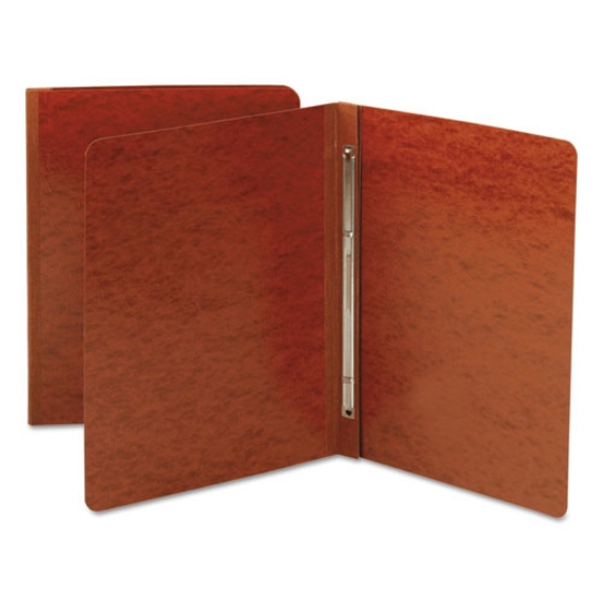 Picture of Prong Fastener Pressboard Report Cover, Two-Piece Prong Fastener, 3" Capacity, 8.5 X 11, Red/red