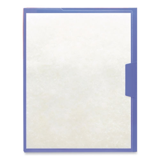 Picture of Organized Up Poly Opaque Project Jackets, Letter Size, Assorted Colors, 5/pack